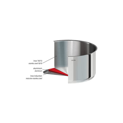 Faitout CRISTEL Mutine 22 cm amovible induction