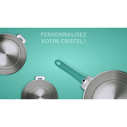 Poignée amovible CRISTEL Zenith 03 amovible noir et inox