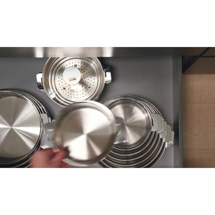 Poignée amovible CRISTEL Zenith 03 amovible noir et inox