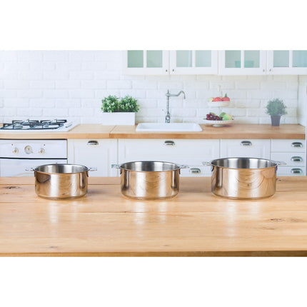 Batterie de cuisine CRISTEL 3 casseroles amovibles 16 a 20cm