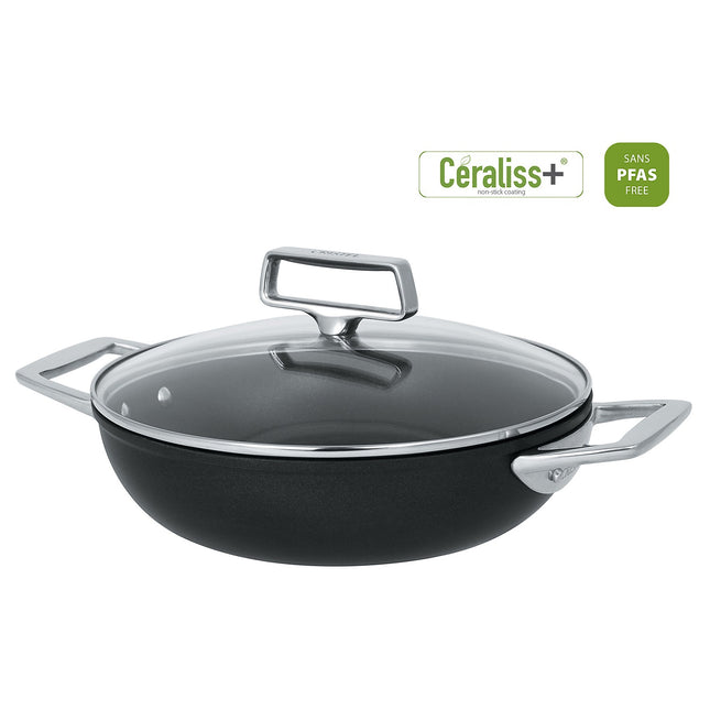 Sauteuse CRISTEL 28 CM 2 ANSES CASTEL PRO FIXE ULTRALU CERALISS