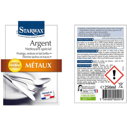 Entretien brillant STARWAX ARGENT 250ML