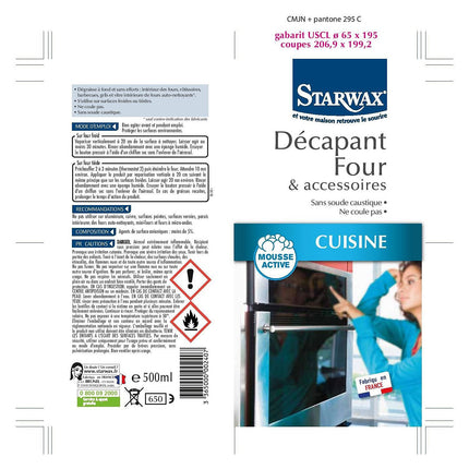Nettoyant STARWAX Décapant pour four 500ml