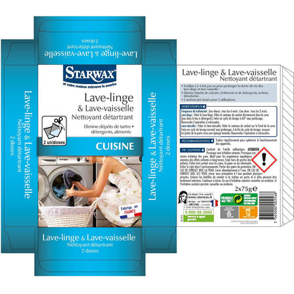 Détartrant STARWAX DETARTRANT LL/LV 2X75G