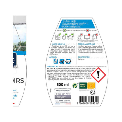 Nettoyant vitres STARWAX SPECIAL VITRES ANTI-TRACES ALCOOL 500ml