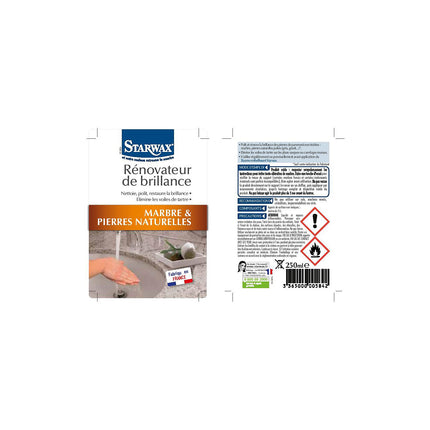Nettoyant STARWAX RENOVATEUR DE BRILLANCE MARBRE 250ML