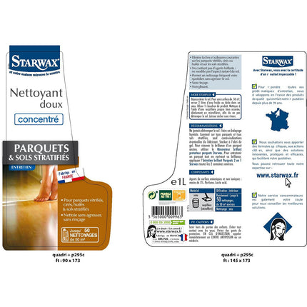 Nettoyant STARWAX Doux concentré parquet et sols stratifié