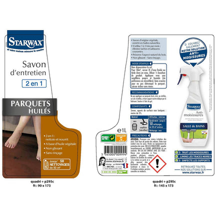 Savon d'entretien STARWAX entretien parquet huile
