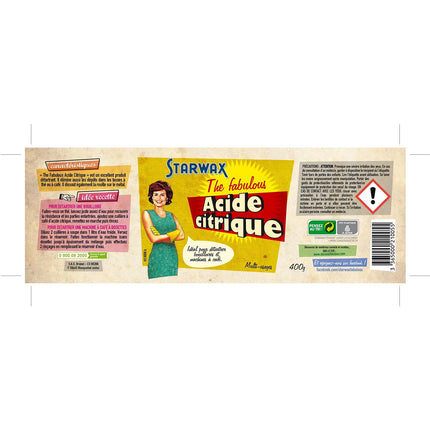 Nettoyant STARWAX ACIDE CITRIQUE 400GR FABULOUS