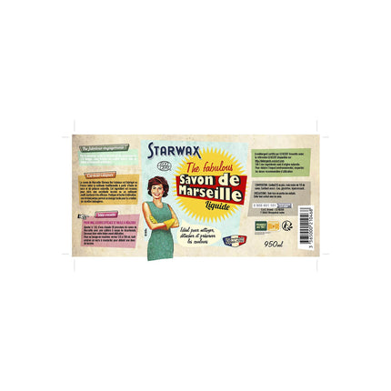 nettoyant STARWAX SAVON DE MARSEILLE LIQUIDE 950ML