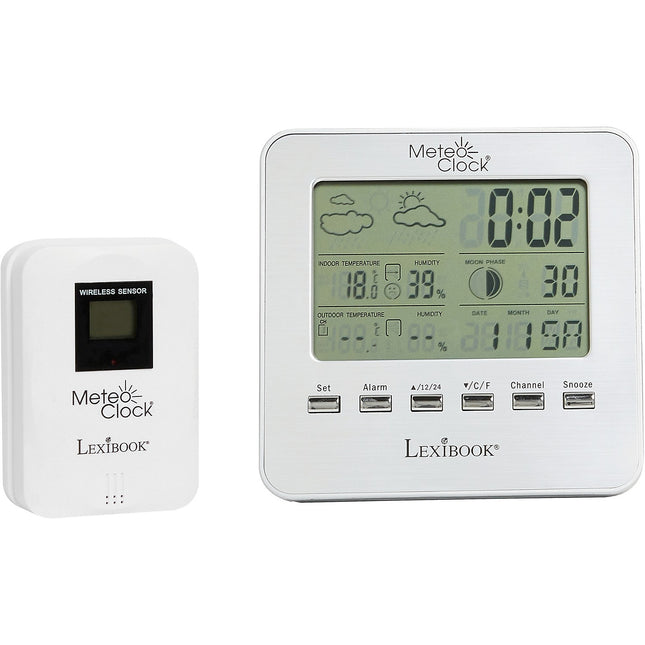 Station météo LEXIBOOK MeteoClock Silver