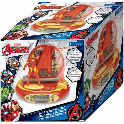 Radio réveil LEXIBOOK RP510AV Projection Avengers - Iron Man