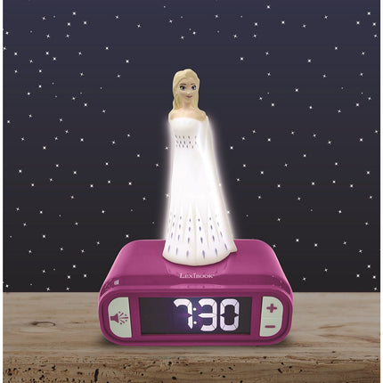 Réveil LEXIBOOK Veilleuse Disney La Reine des Neiges II