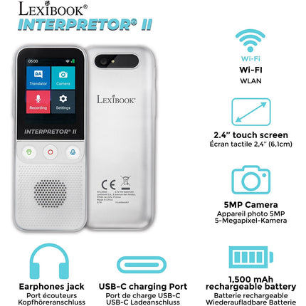 Traducteur électronique LEXIBOOK Interpretor II