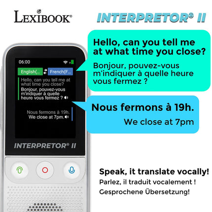 Traducteur électronique LEXIBOOK Interpretor II