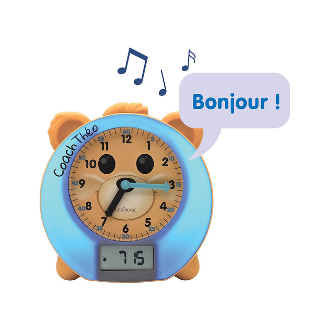 Réveil LEXIBOOK Théo mon Réveil Éducatif