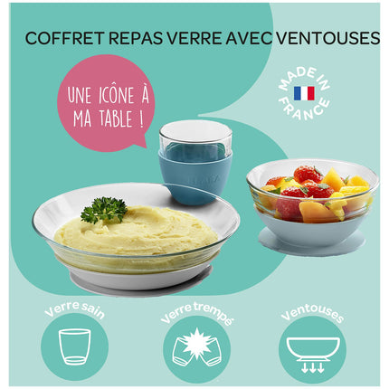 Coffret repas BEABA repas verre jungle