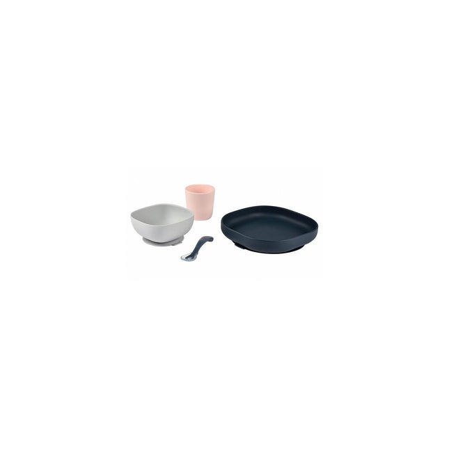Coffret repas BEABA silicone 4 pieces night Blue