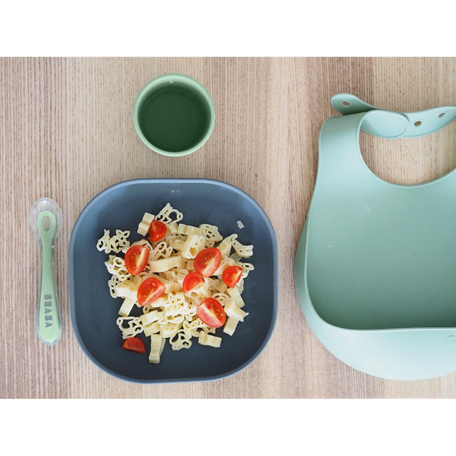 Coffret repas BEABA silicone 4 pieces mineral