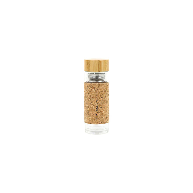 Bouteille isotherme YOKO En verre double paroi Natural Tea 350ML