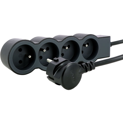 Multiprise LEGRAND FB 4X2P+T STANDARD 1.5M NOIR