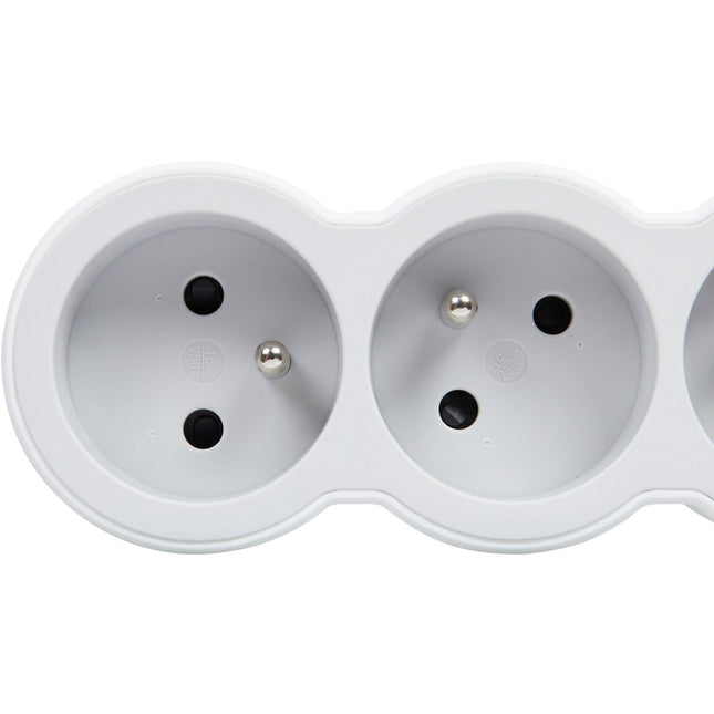 Multiprise LEGRAND FB 5X2P+T STANDARD 1.5M BLANC-GRIS