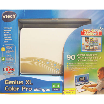 Ordinateur enfant VTECH Genius XL Color Pro bilingue gris