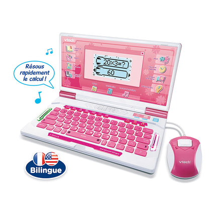 Ordinateur enfant VTECH Genius XL Ordi éducatif bilingue (rose)