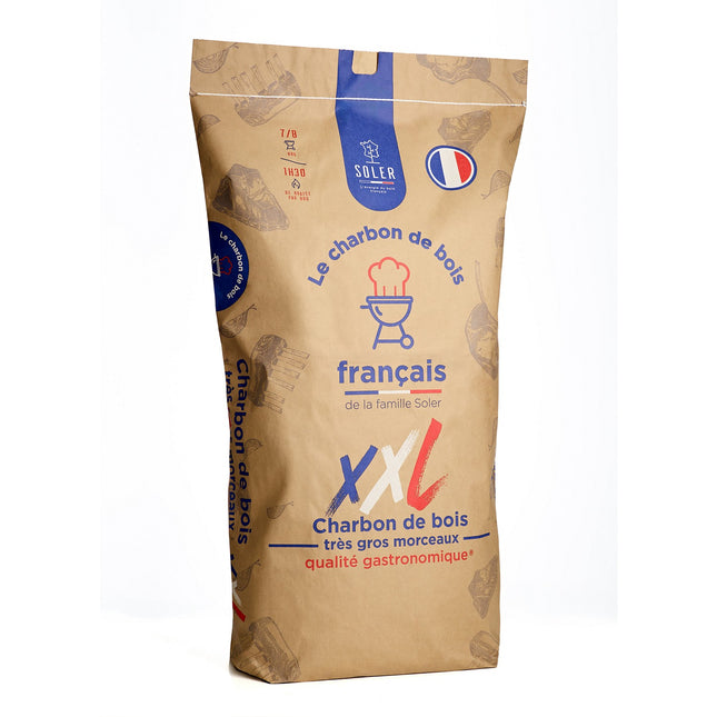 Charbon de bois SOLER de bois 50L XXL très gros morceaux