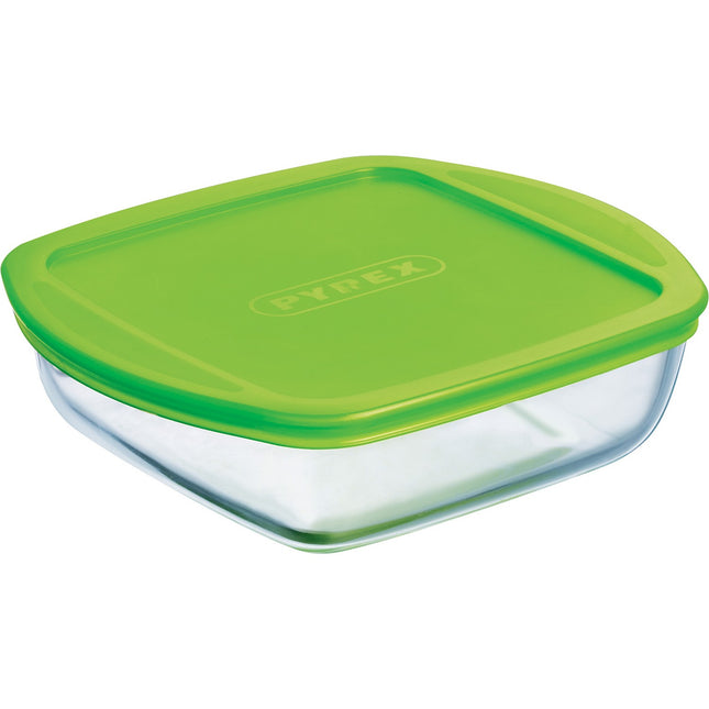 Plat au four PYREX Plat carré + couvercle 1L