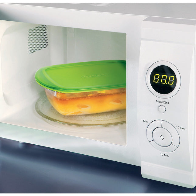 Plat au four PYREX Plat en verre couvercle plastique 1,10L