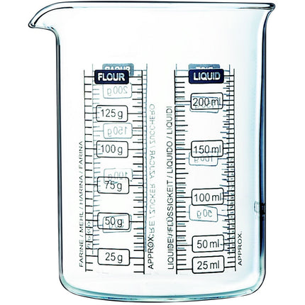 Verre doseur PYREX gradue 0.25L