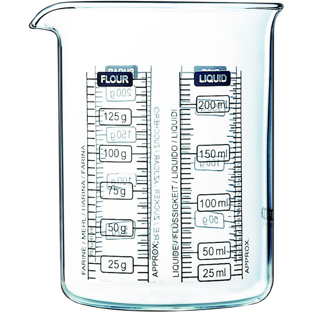 Verre doseur PYREX gradue 0.25L