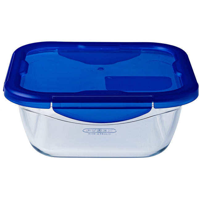 Boîte hermétique PYREX cook & go carre 0.85L 16 cm avec co