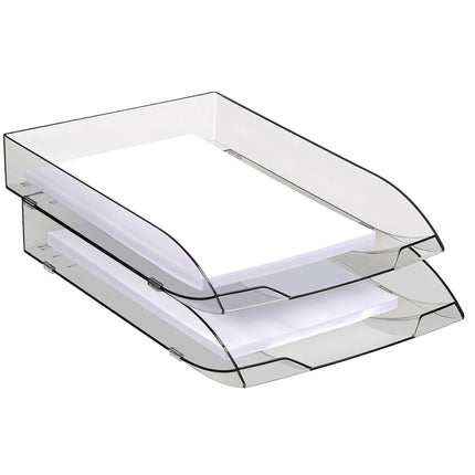 Bannette bureau CEP OFFICE SOLUTIONS Corbeille a courrier Ice Black noir