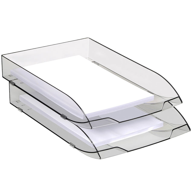 Bannette bureau CEP OFFICE SOLUTIONS Corbeille a courrier Ice Black noir