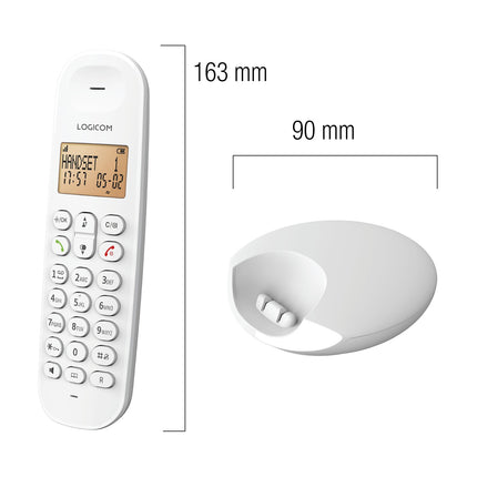 Téléphone sans fil LOGICOM Iloa 150 Solo Blanc