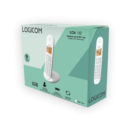 Téléphone sans fil LOGICOM Iloa 150 Solo Blanc