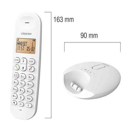 Téléphone sans fil LOGICOM Iloa Solo Répondeur Blanc