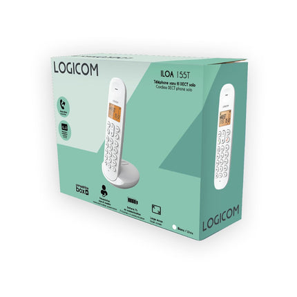 Téléphone sans fil LOGICOM Iloa Solo Répondeur Blanc