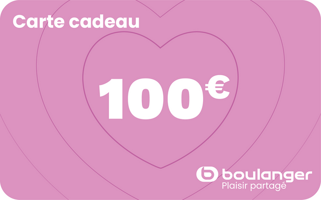 Carte cadeau BOULANGER 100 euros