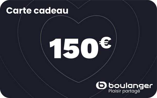 Carte cadeau BOULANGER 150 euros