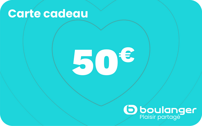 Carte cadeau BOULANGER 50 euros