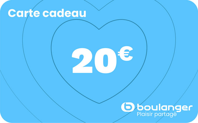 Carte cadeau BOULANGER 20 euros