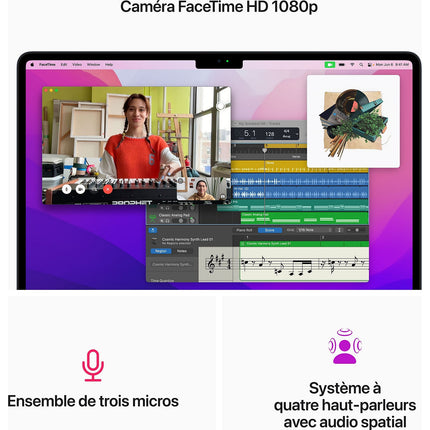 Ordinateur Apple MACBOOK Air 13' M2 8Go RAM 512Go SSD 8GPU Minuit Reconditionné