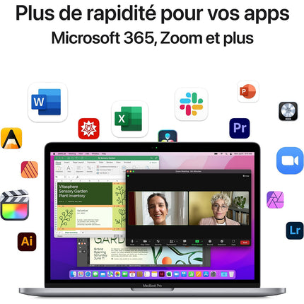 Ordinateur Apple MACBOOK Pro 13 M2 8Go RAM 256Go Reconditionné
