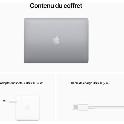 Ordinateur Apple MACBOOK Pro 13 M2 8Go RAM 256Go Reconditionné