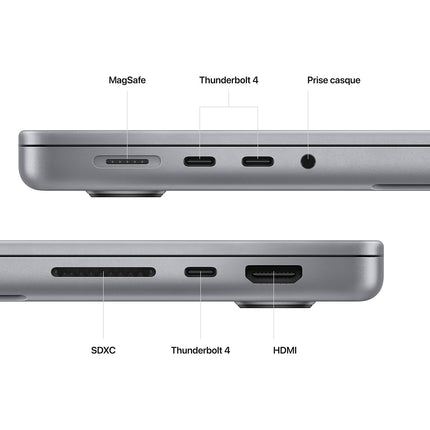 Ordinateur Apple MACBOOK Pro 14 M2 Max 32Go RAM 1To SSD Gris Reconditionné