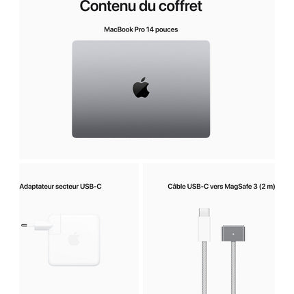 Ordinateur Apple MACBOOK Pro 14 M2 Max 32Go RAM 1To SSD Gris Reconditionné