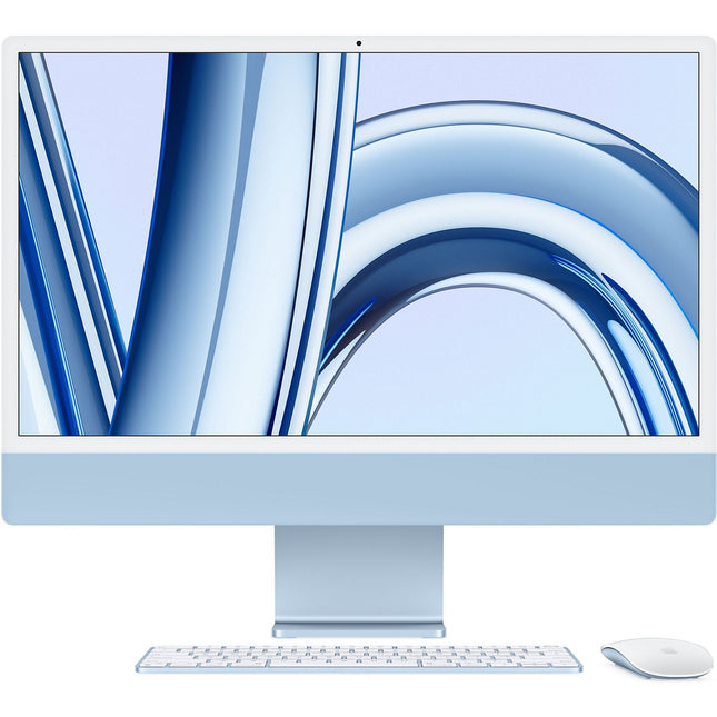 Ordinateur Apple IMAC 24' M3 8Go 256Go CPU 8 GPU 8 Bleu